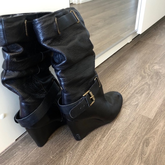 Nine West Women’s ELEKTRA Wedge Heel Boots - Picture 8 of 8